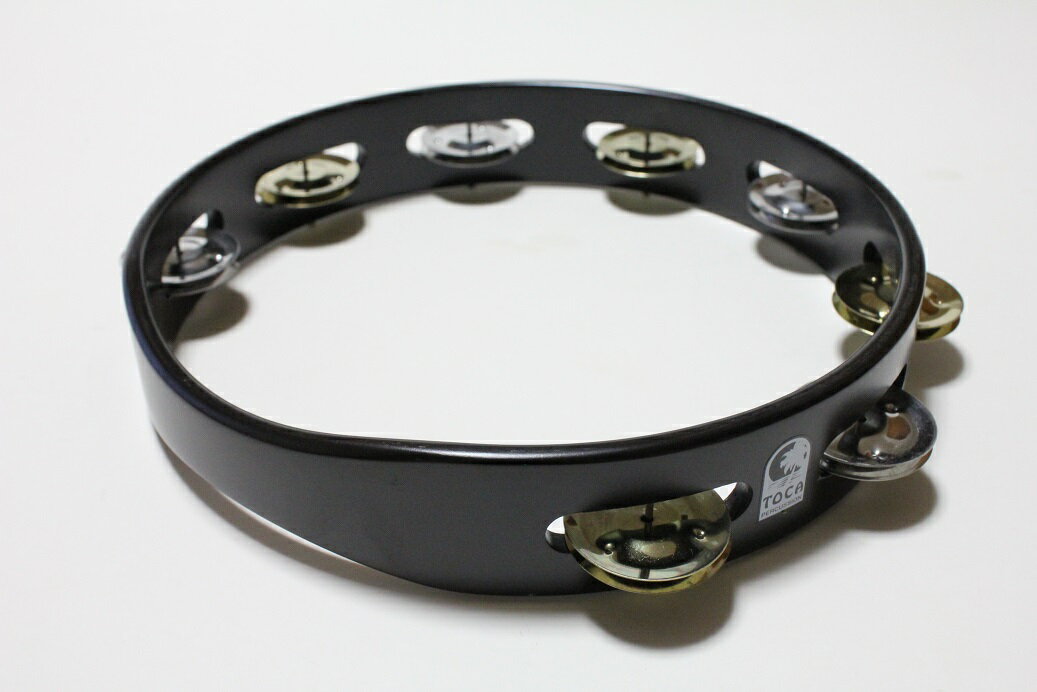 TOCA T1010D Acacia Wood Tambourine　10インチ　木製タンバリン