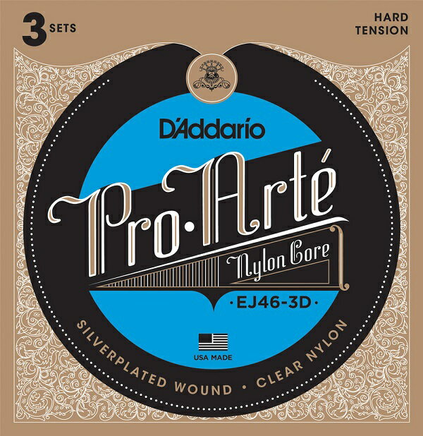 D'Addario EJ46-3D Pro-ArteHard Tension 3セット弦