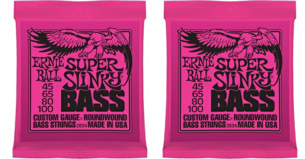 ERNIE BALL #2834　2SET SUPER SLINKY アーニーボール スーパースリンキー　2セット販売