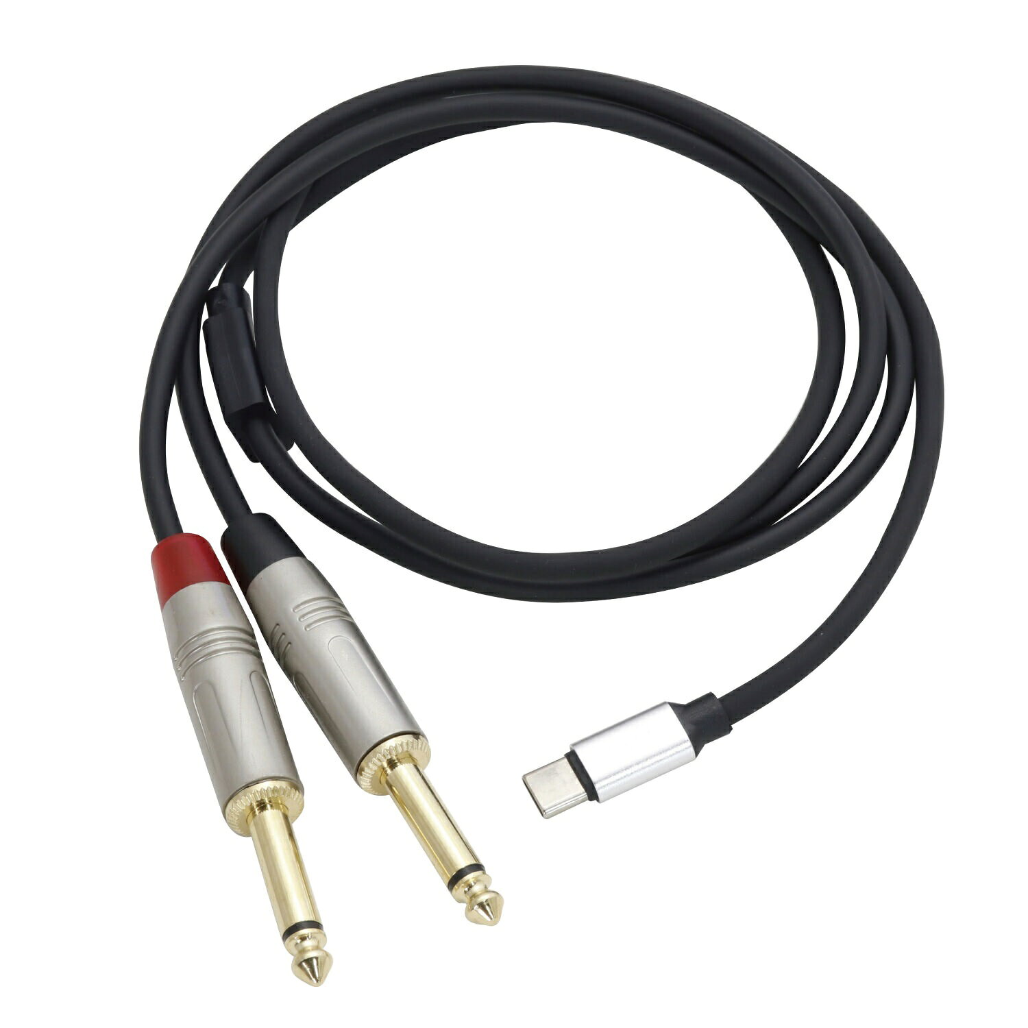 USB TypeCデバイスをオーディオ機器に直接接続可能に！ USB-C to RCA　1/4″モノラル標準フォンx2　DAC内蔵ケーブルです。 USB Type C 出力のデバイスを1/4″モノラル標準フォンLR入力付きのオーディオ機器に直接接続可能です。 DACチップを搭載し、16bit/ 48kHz出力で最高のサウンドを実現します。 オーディオ機器周辺で快適な使用感を考え3ft(約91cm)のケーブル長を採用しました。 ・Android USB Type-C 及び iOS USB Type-C対応。 ・スタジオ備品としても最適！ ※デバイスによっては認識されない場合がございます。あらかじめご了承ください。 【送料無料】 ■発送は、郵便局のゆうパケット（メール便）にてお送りします。 発送後、数日中に郵便受けに投函されます。 ※日時指定は出来ません。