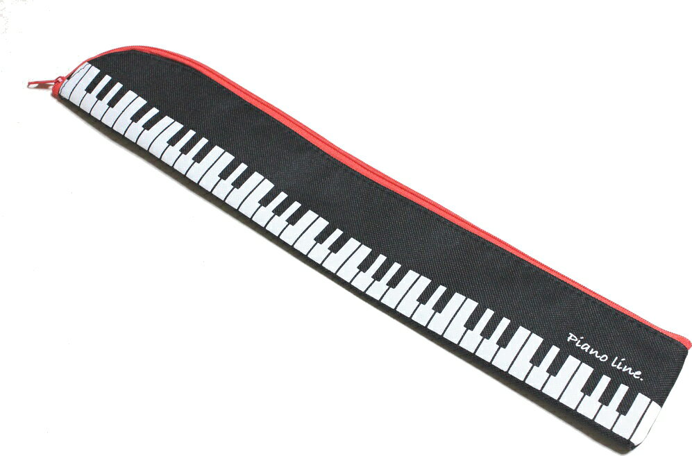 Piano Line リコーダーケース　鍵盤柄　ソプラノリコーダー用
