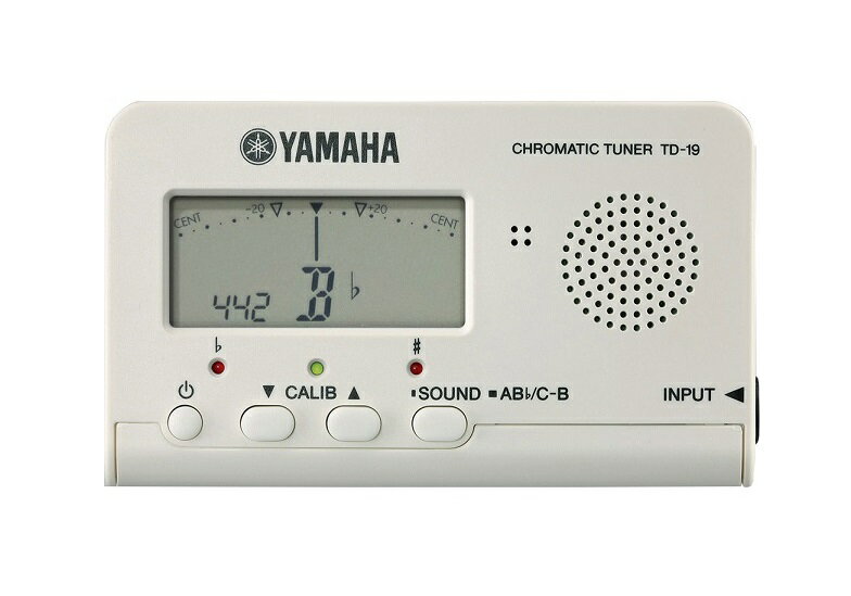 YAMAHA TD-19WH　ヤマハ　クロマチック チューナー　ホワイト