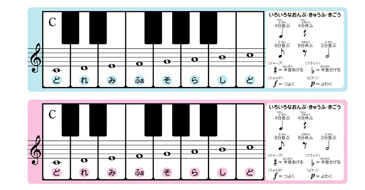 鍵盤ハーモニカ　シール　鍵盤シール