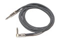 K・GARAGE FGCL-3 BLK/WHT 3m S/L K ガレージ ファブリックケーブル シールドケーブル 通称 こたつ ケーブル