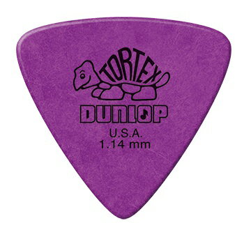 Jim Dunlop Tortex Triangle Picks1.14-パープル　ジムダンロップ　 ギター・ベース　ピック　トーテックス　トライアングル　パープル