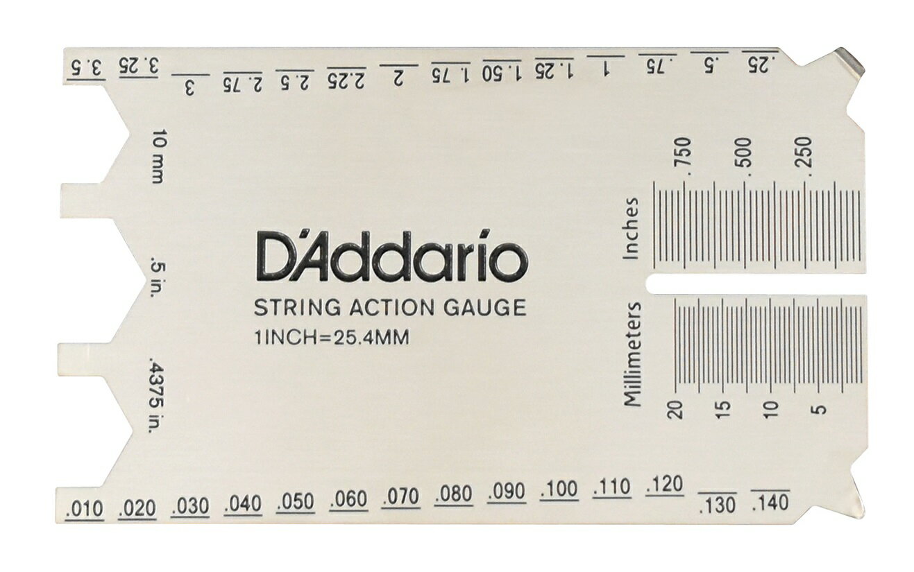 D'Addario PW-SHG-01 SILVER Planet Waves STRING HEIGHT GAUGE SILVER　ダダリオ　プラネットウェブス　弦高ゲージ