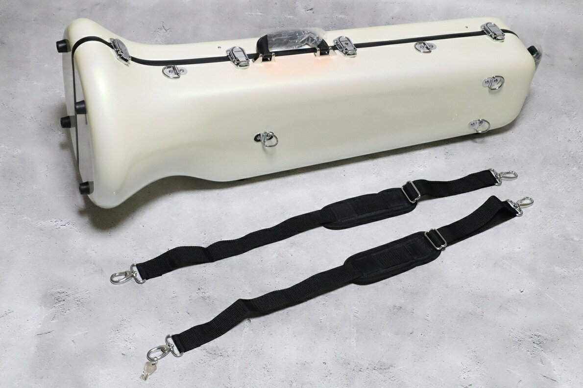【旧モデル新品アウトレット】　C.C.シャイニーケース CABT-16　トロンボーン用ケース　ノーマル　スパークリング　ホワイト...