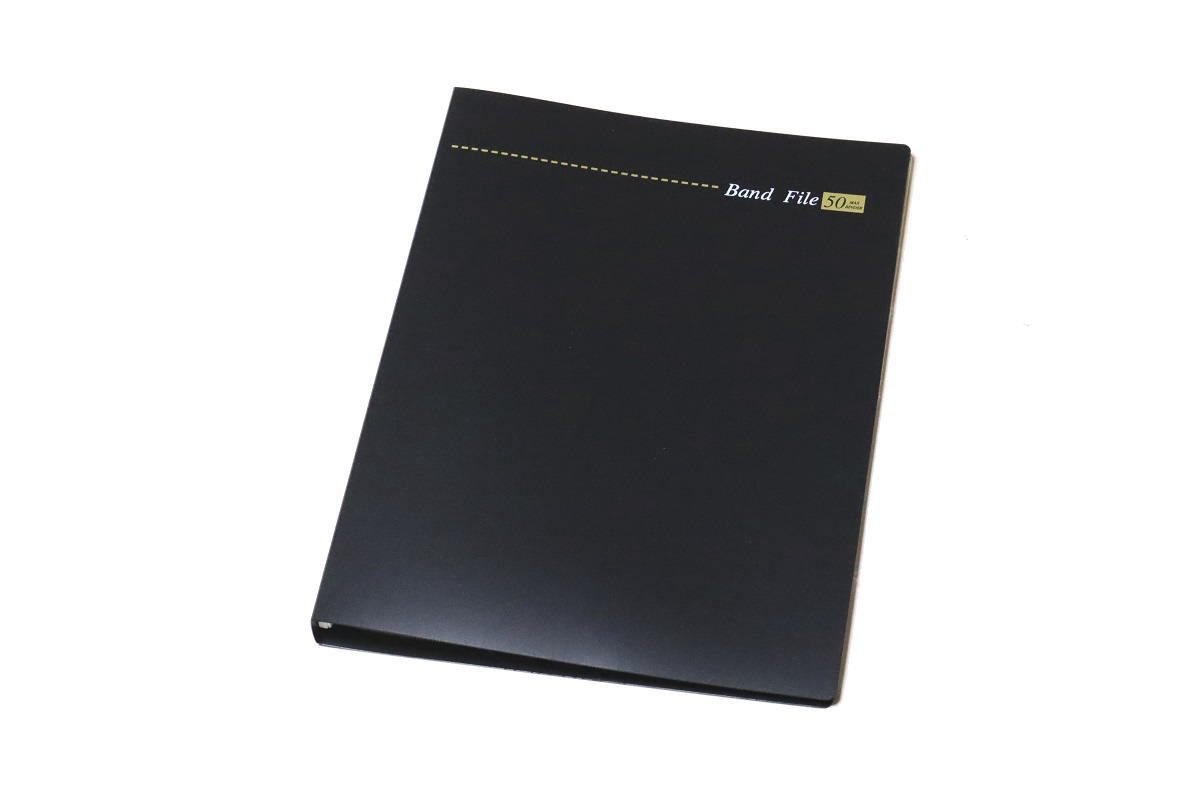 ◆◆◆40ページ （20シート）　Band File 20 MAX50/20　Binder　BK バンドファイル　バインダー式　ブラック