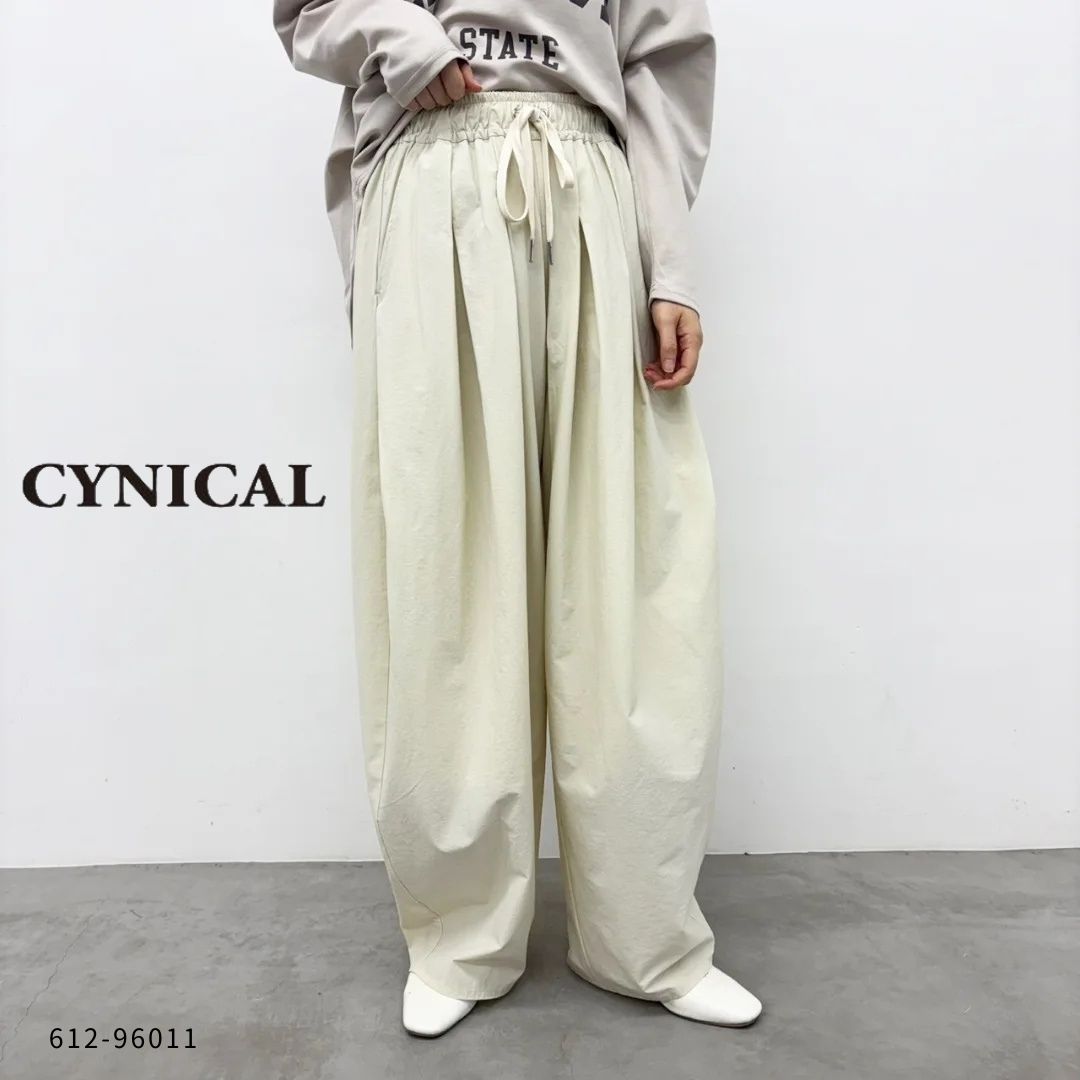 Rakuten - CYNICAL ( シニカル ) 【 612-96011 】ストレッチライトナイロンイージーパンツ イージーパンツ レディース 40代 50代 ナイロン ストレッチ ウエストゴム 体型カバー 軽量 大人 カジュアル 上品レディース 秋冬