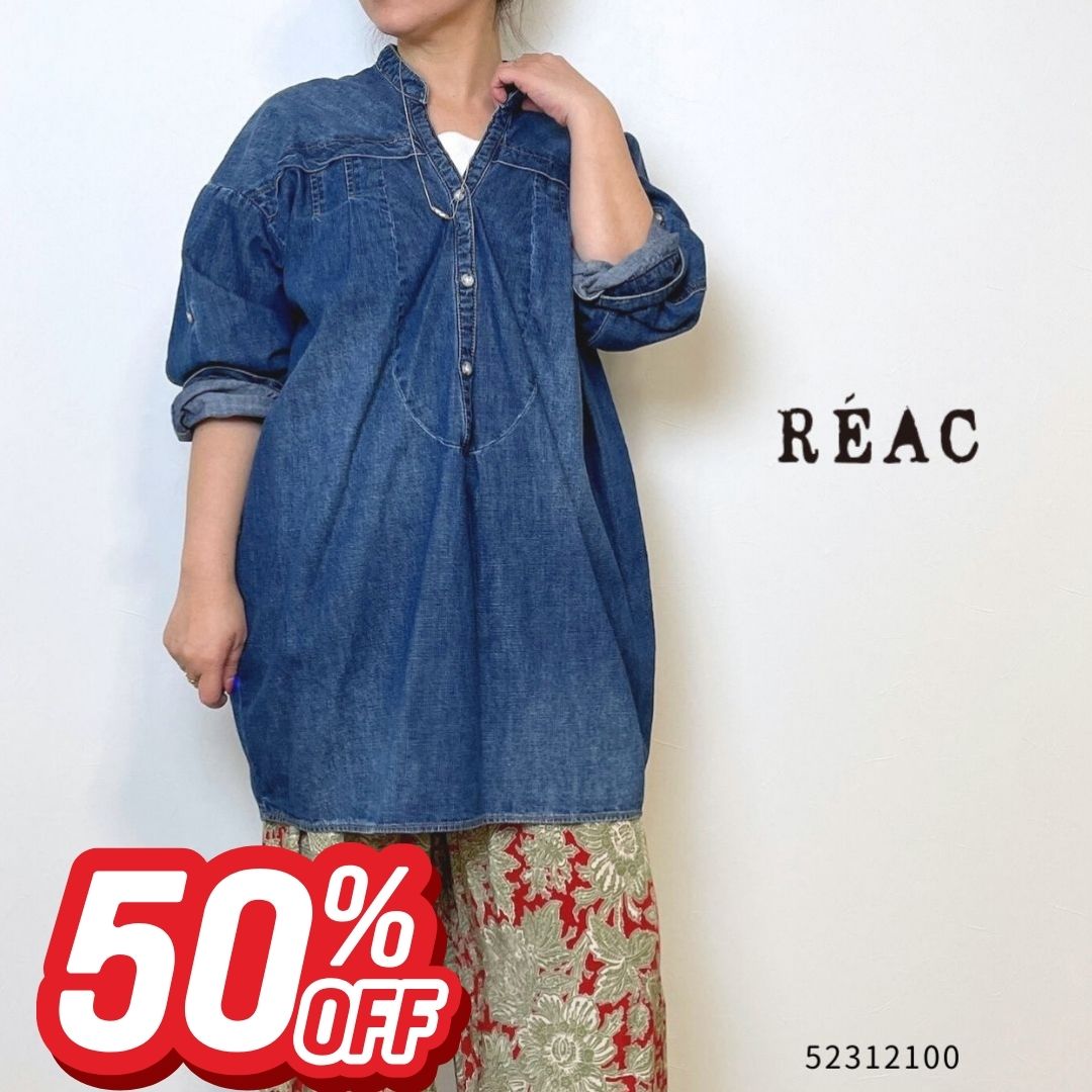 最終価格⭐️REAC　デニム　カットソー　長袖　タグ付き新品 楽天市場】レアック REACの通販