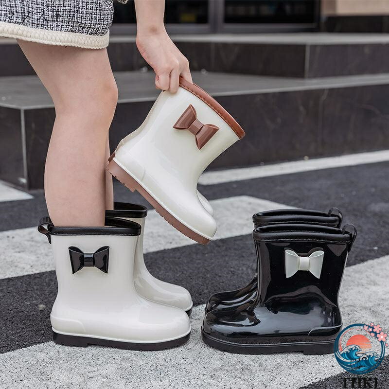 【全品2点で5%OFF】セール｜長靴 キッズ 雨靴 サイドリボン レインブーツ かわいい 女の子 ジュニア TAK キャサリンコテージ 小学生