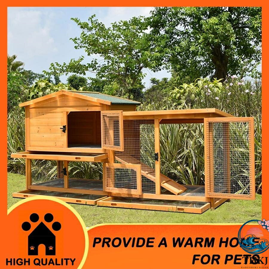 【全品5%ポイント】木製鶏小屋 大型鶏舎 家禽ケージ 鶏小屋 4-6羽用 2段 木製鶏小...