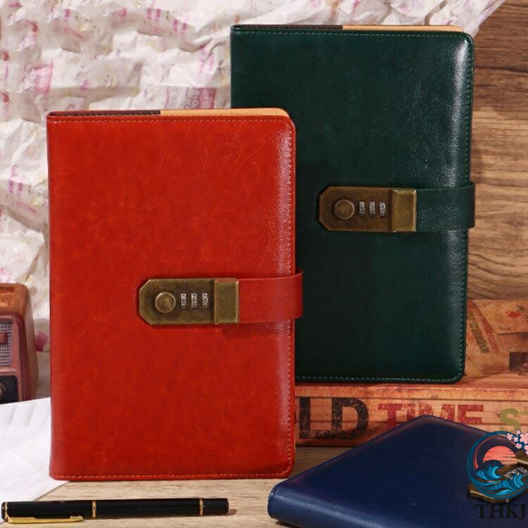【全品5%ポイント】日記帳 A5 ダイヤルロック 鍵付き パスワード 帳簿 ビジネス手...