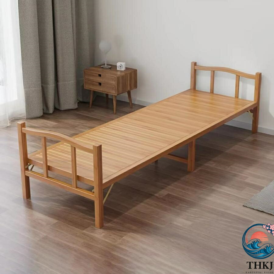 【全品2点で5%OFF】折り畳みベッド 竹庭 ベッドフレーム 天然竹製 ベッドフレーム 幅60/80/100/120/150cm 組み立ては不要です 通気性と除湿 折りたたみベッド すのこベッド 便利な