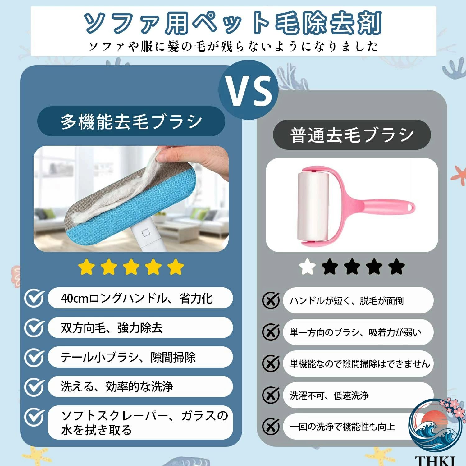 aragokの【全品5%ポイント】猫の毛取り 掃除ブラシ 抜け毛取りブラシ ペット 抜け毛 対策 多機能 猫毛取りブラシ ロングハンドル ワイドヘッド 水洗い ソファ｜アングル2