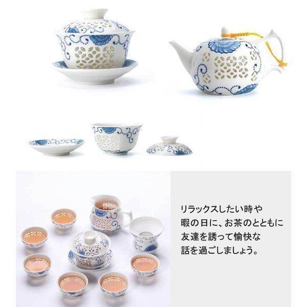 【全品2点で5%OFF】特価 茶器セット ティーセット 湯のみ六つ 茶壺 茶道具 お茶 陶芸 プレゼント 家用 招待 茶道 10点(18122108)