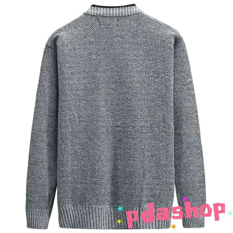 【全品5%ポイント】暖かい ビジネス 冬 父 80代 高齢者 カーディガン 防寒 60代 祖父 秋 アウター vネック 厚手 羽織り カーデ ポケット付き 50代 メンズ aragok-10013569 aragok サンプル画像3