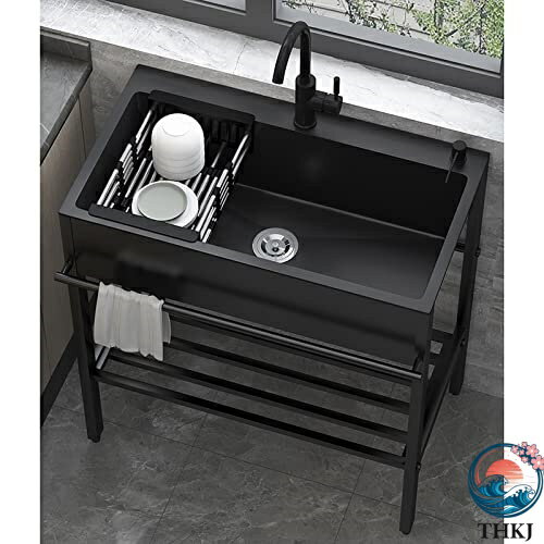 【全品5%ポイント】黒 流し台 ガーデンシンク 業務用流し台 屋外 キッチンシンク ...