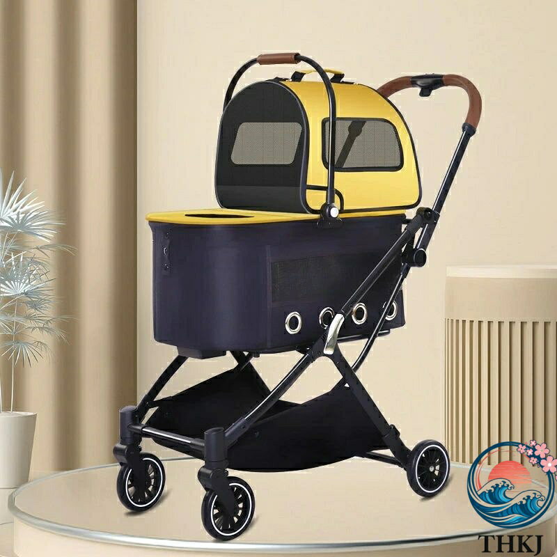 【全品5%ポイント】ペットカート 多頭 分離式 3way 上下段セット 取り外し 2段式 ...
