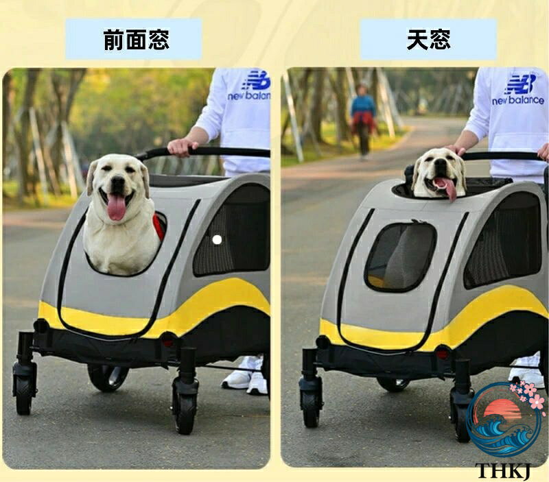 【全品5%ポイント】4輪ペットカート ペットカート ペット カート バギー 大型犬 中...