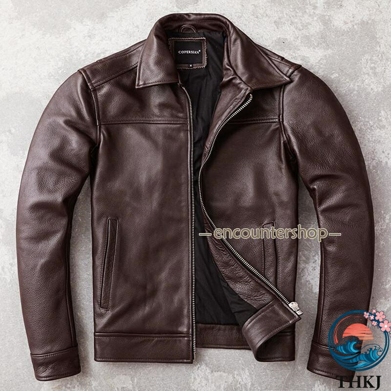 【全品5%ポイント】レザージャケット メンズ ライダースジャケット 革ジャン 本革 牛革 バイクジャケット ブルゾン 防寒 防風 アウター 着痩 人気 aragok-10014820 aragok サンプル画像3