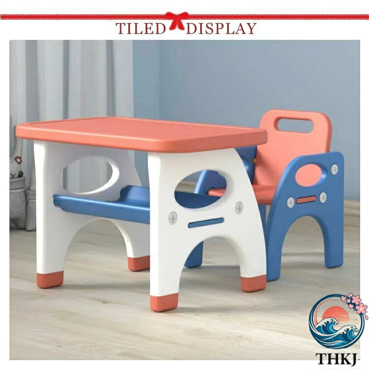 【全品5%ポイント】女の子 セット 子供用 テーブルチェアーセット 勉強 キッズルーム 男の子 子供部屋 子ども部屋 省スペース 整理整頓 収納力アップ [3]