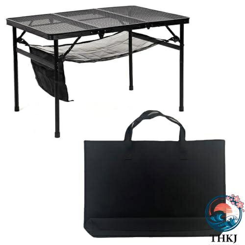 樂天商城 - 【全品2点で5%OFF】キャンプ テーブル 折畳テーブル メッシュテーブル 折りたたみ THKJ ポータブ ル三つ折 りアウト ドアテー ブル高さ 調節可能な折