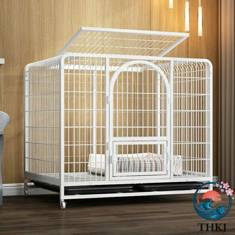 Cage - 【全品2点で5%OFF】ペットケージ 犬檻 犬小屋 ケージ ペットサークル ドッグケージ THKJ ペットフェンス 小型 大型 中型犬用 ペット用品 キャスター付き