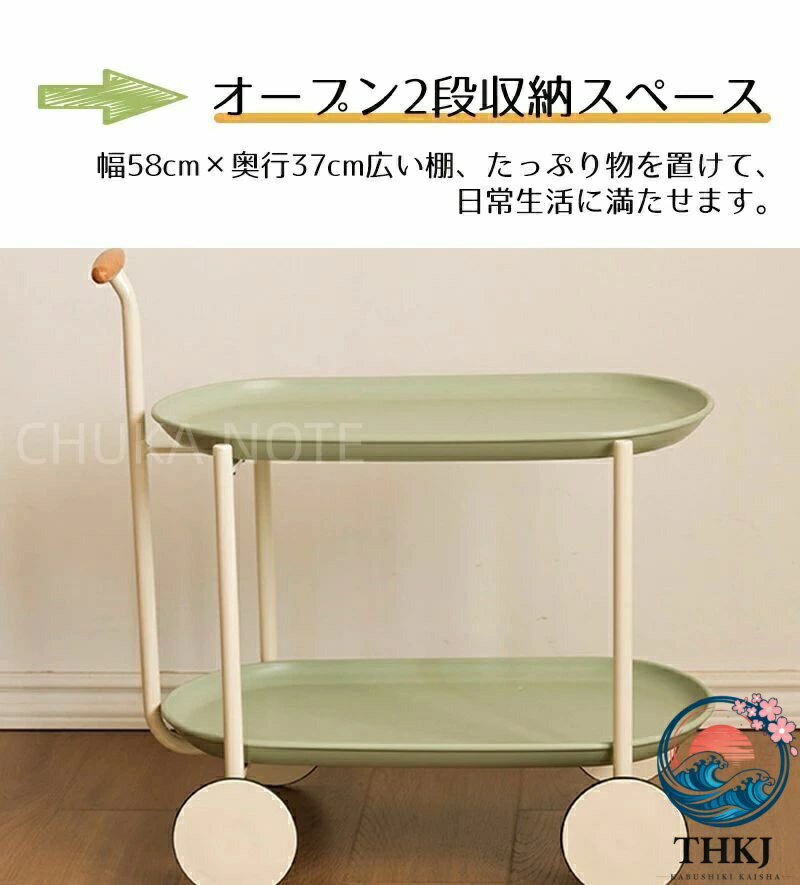 【全品5%ポイント】キッチンワゴン 収納カート キャスター付き キッチン収納 ワゴ...