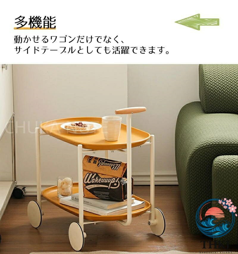 【全品5%ポイント】キッチンワゴン 収納カート キャスター付き キッチン収納 ワゴ...