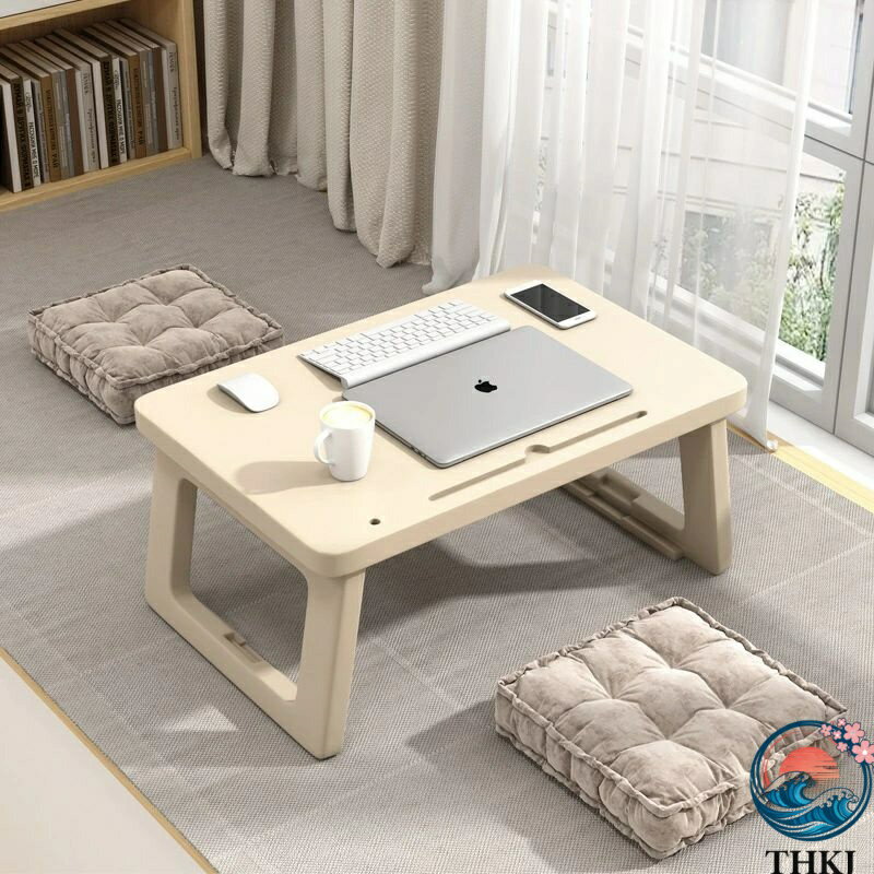 【全品2点で5%OFF】ベッド小さな机浮き窓折り畳み机怠け者パソコン机家庭用簡易寮学生学習筆記机