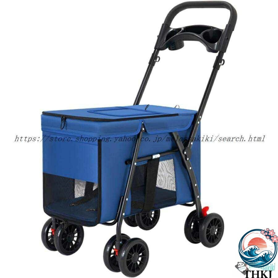【全品5%ポイント】ペットカート 犬用 犬用ベビーカー ペットバギー 折りたたみ式 ...
