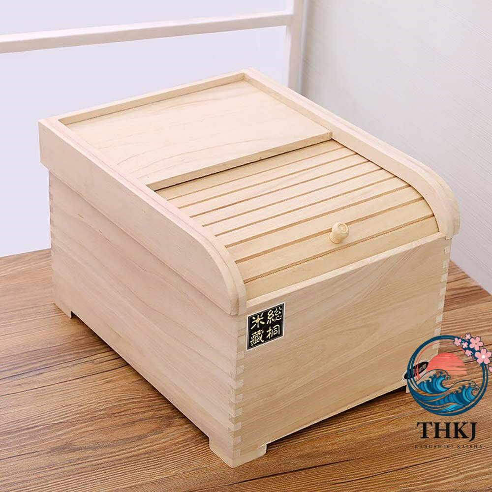 【全品5%ポイント】米びつ 桐 木製 米容器 保存容器 米櫃 枡付き 密閉 防虫 防湿 人気 おすすめ 使いやすい 人気 おすすめ 売れ筋 快適 便利 多用途 aragok-10016769 aragok サンプル画像2