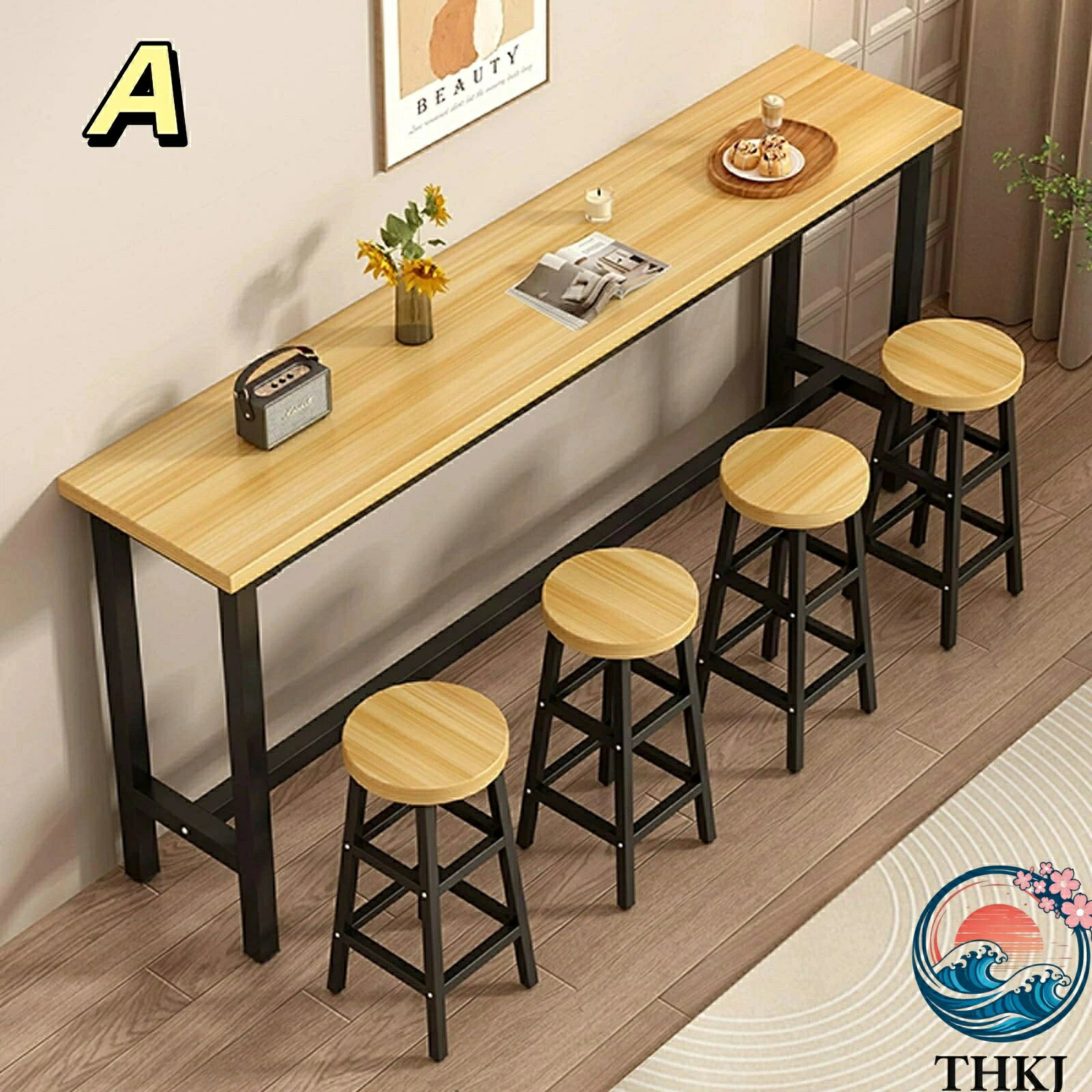 【全品5%ポイント】カウンターテーブル テーブル バーテーブル 高さ105cm 42mm厚無...