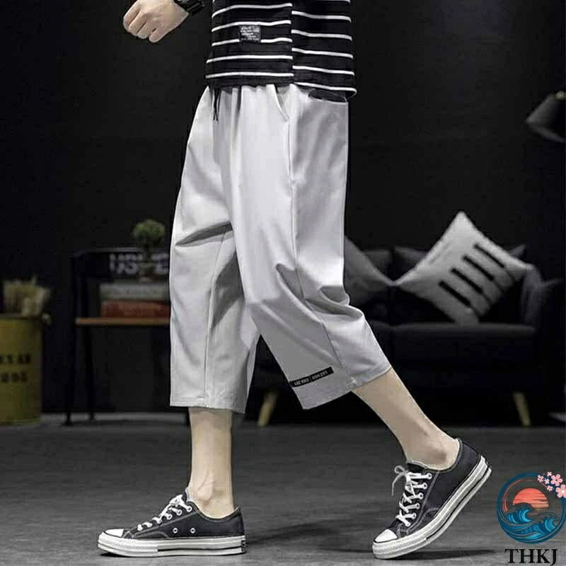 【全品5%ポイント】7分丈パンツ メンズ 接触冷感パンツ 冷感パンツ 七分丈 夏 ひんやり ハーフパンツ ひざ下 ワークパンツ 作業着 通学 着回し きれいめ [3]