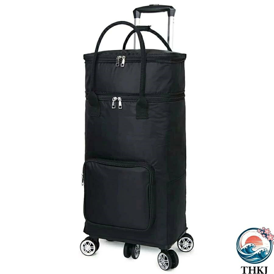 樂天商城 - 【全品2点で5%OFF】ショッピングカート 折り畳み 大容量 35L 買い物カート ショッピングキャリー 防水 THKJ 保冷保温 5輪 静音 横押し 高齢者 女性 軽量