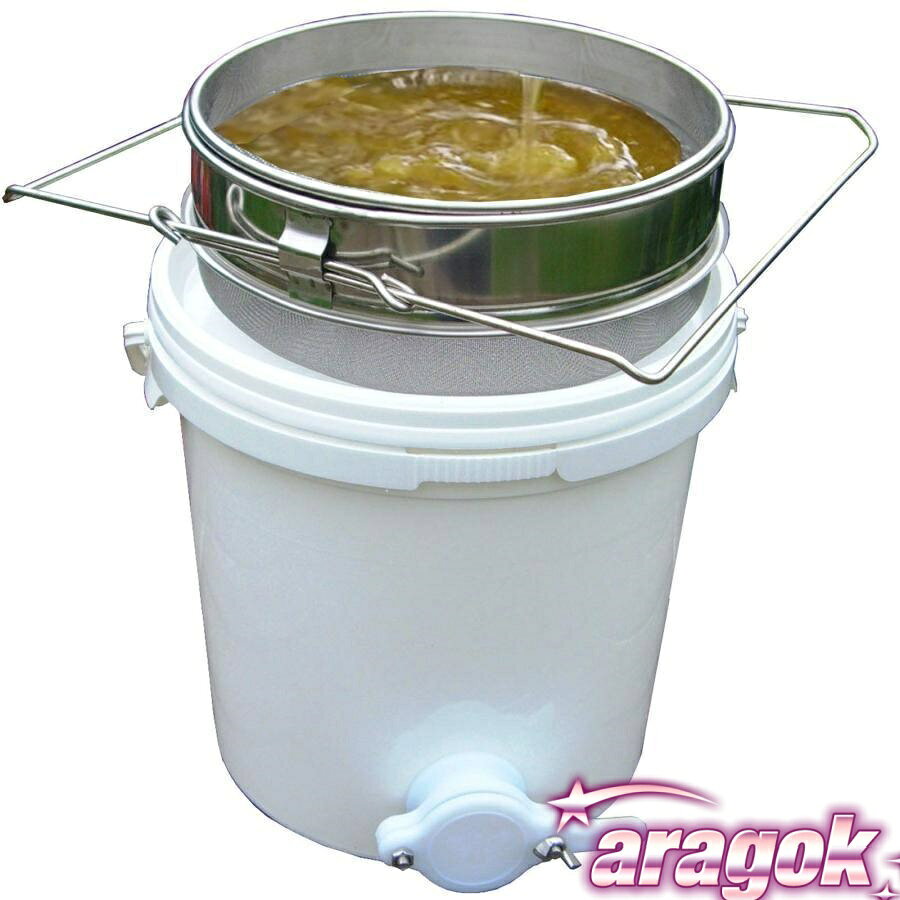 【本日中にご注文で5%OFF】養蜂 器具 蜂蜜 こし器 ワックス はちみつ ろ過器 2重ステンレス ブラシ ふ..