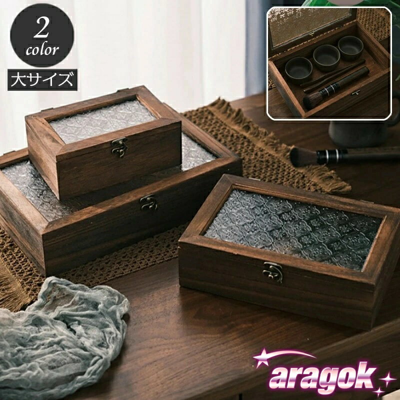 【本日中にご注文で5%OFF】ウッドボックス 木製 小物入れ 木箱 アクセサリーケース ジュエリーボックス..