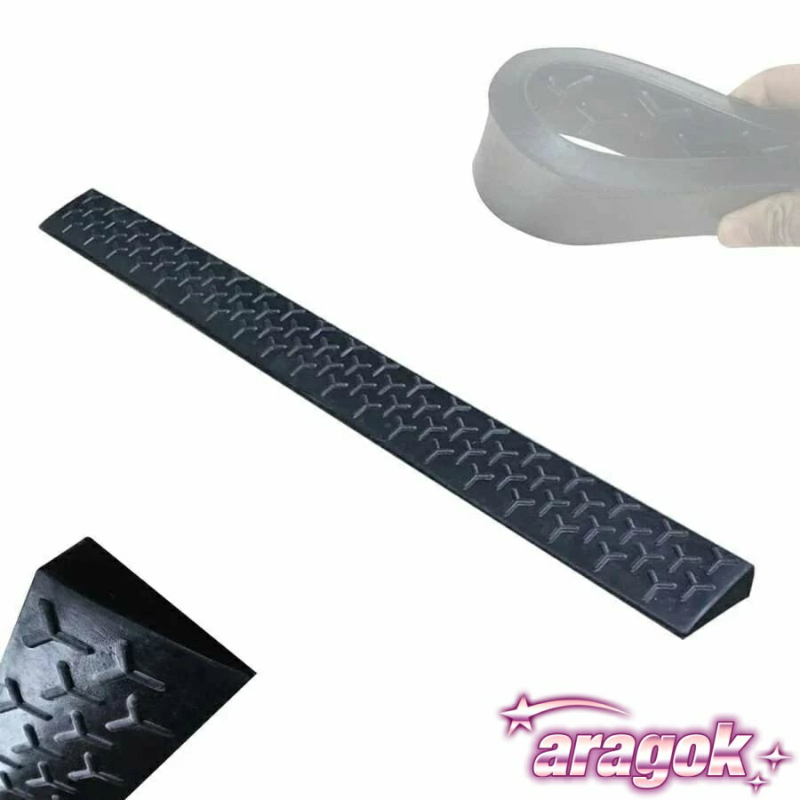 【本日中にご注文で5%OFF】段差プレート滑り止め 天然ゴムスロープ 段差解消スロープ モーターバイクラ..