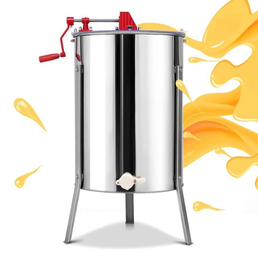 【本日中にご注文で5%OFF】3フレーム蜂蜜セパレーター 遠心分離機 手動 蜂蜜 機械 ステンレス 蜂蜜分離..