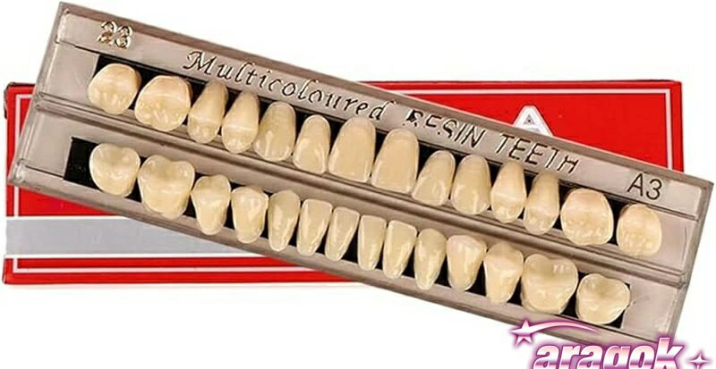 100%新しい品質と優れた品質。 材質：アクリル樹脂。 28本の歯のセット。