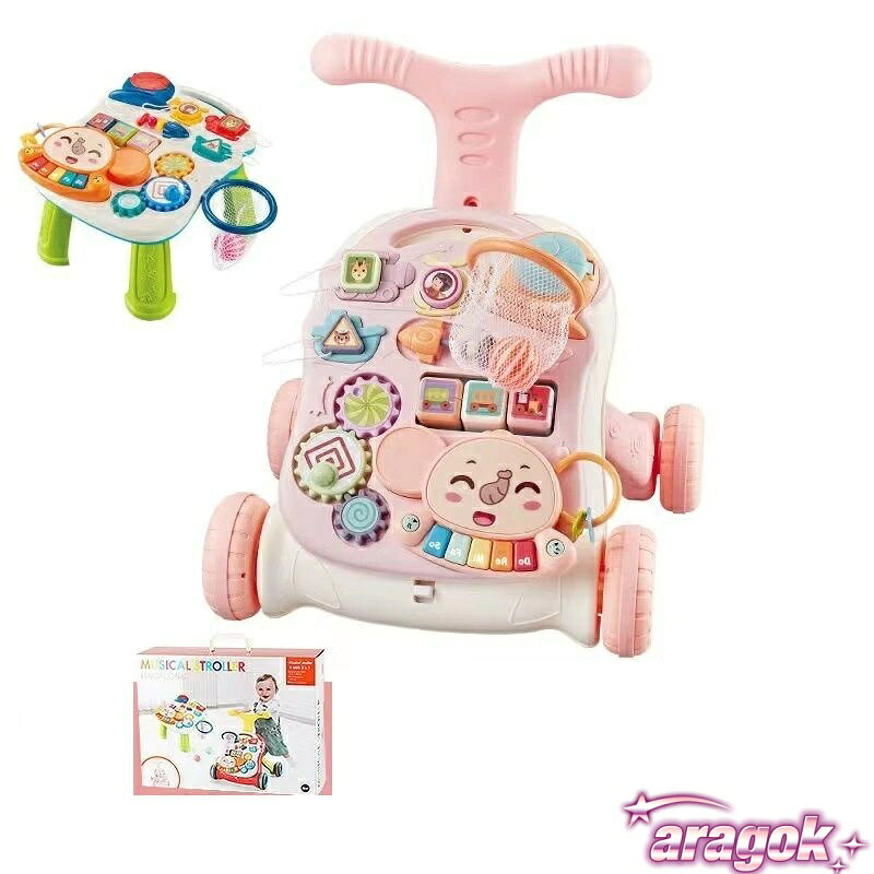 【重量増加設計】重量増加水タンクは安全で転倒しません。このベビーウォーカーは、水タンクに水、砂、またはその他の重い物を入れたり、後ろ脚をくり抜いたりすることで重量を増やすことができます。 歩行器の重さは赤ちゃんの力に合わせてカスタマイズでき...