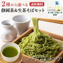 父の日 ギフト グルメ プレゼント 2025 生茶そば 茶そば お茶 緑茶 新茶 蕎麦 茶蕎麦 そば 生蕎麦 送料無料 2種から選べる静岡茶&生茶そばセット ティーバッグ ありがとう 緑茶 深蒸し茶 静岡茶 ※チルド便