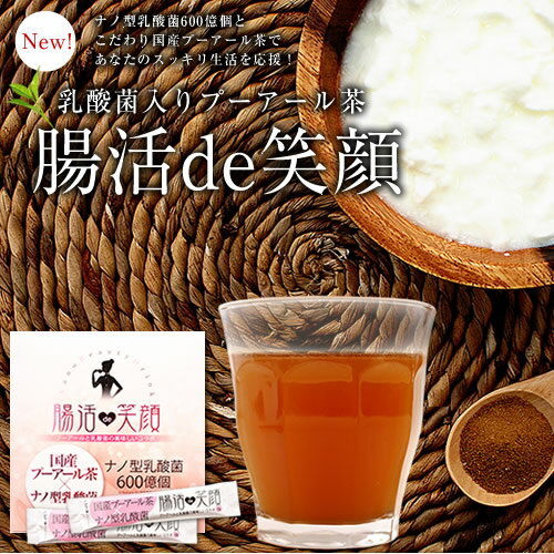 乳酸菌入りプーアール茶 腸活de笑顔プーアル茶 プーアール茶 ダイエット お茶 荒畑園 プレゼント|国産 プアール茶 日本茶 茶 ダイエットティー ダイエット茶 ダイエットプーアル茶 健康茶 国産プーアル茶 国産プーアール茶 粉末茶 粉茶 ダイエットプーアール茶