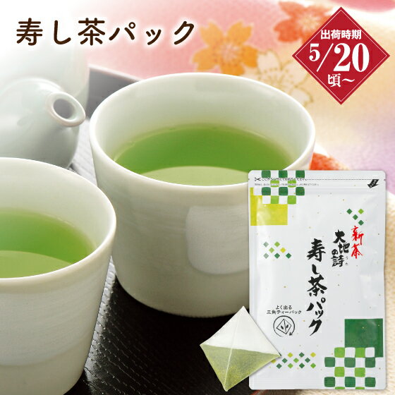 新茶 2024年度産 寿し茶パック(5g×20ヶ入) 緑茶 お茶 日本茶 静岡茶 水出し茶 水出し緑茶 冷茶 国産 牧之原産 ティーパック ティーバッグ ペットボトル お茶 荒畑園 | 静岡 煎茶 深蒸し茶 茶 健康茶 水出し 新茶 静岡新茶