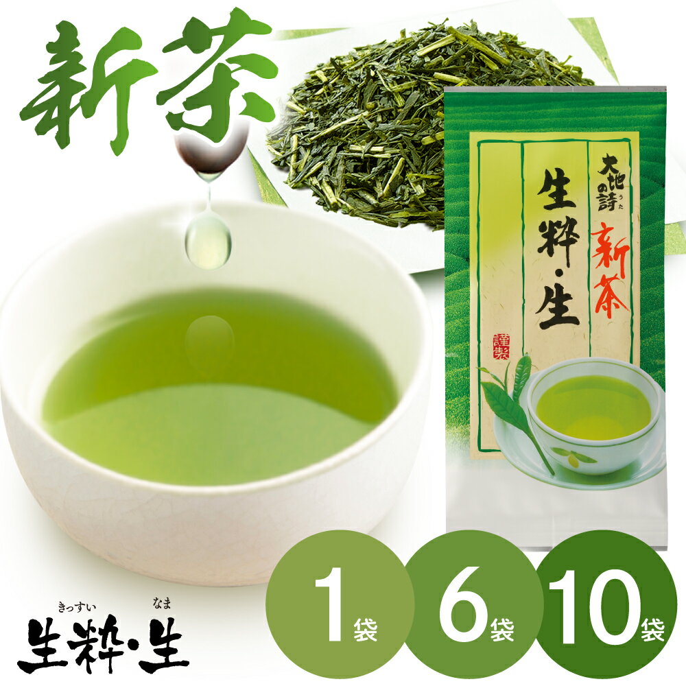 静岡茶 新茶 生粋・生（きっすい・なま）100g お茶 日本茶 深むし茶 深蒸し茶 緑茶 牧之原 お茶 茶葉 静岡茶 深蒸し煎茶 煎茶 ギフト 国産 荒茶 茶 高級 新茶 静岡新茶 予約