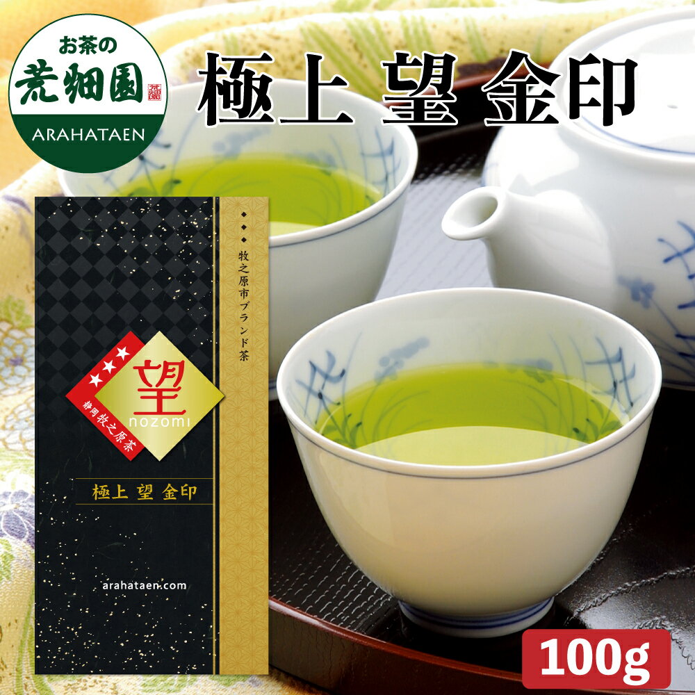 2025 極上 望 金印100g 緑茶 お茶 新茶 ギフト 日本茶 静岡茶 国産 牧之原産 プレゼント 茶葉 荒畑園 ギフト 静岡茶 煎茶 深蒸し茶 お茶葉 健康茶 静岡土産 お土産 祖父 祖母 香典返し 法事 2025年度産