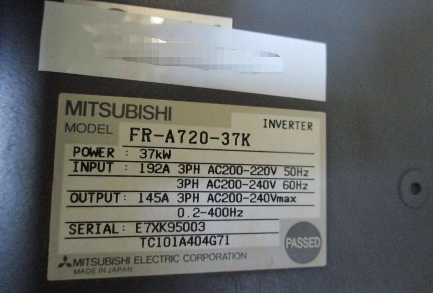 新品MITSUBISHI 三菱電機 FR-A720-37K インバーター 