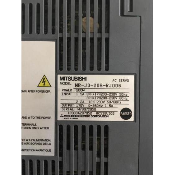 【新品 ★送料無料 】MITSUBISHI 三菱電機 MR-J3-20B-RJ006 ACサーボアンプ【6ヶ月...