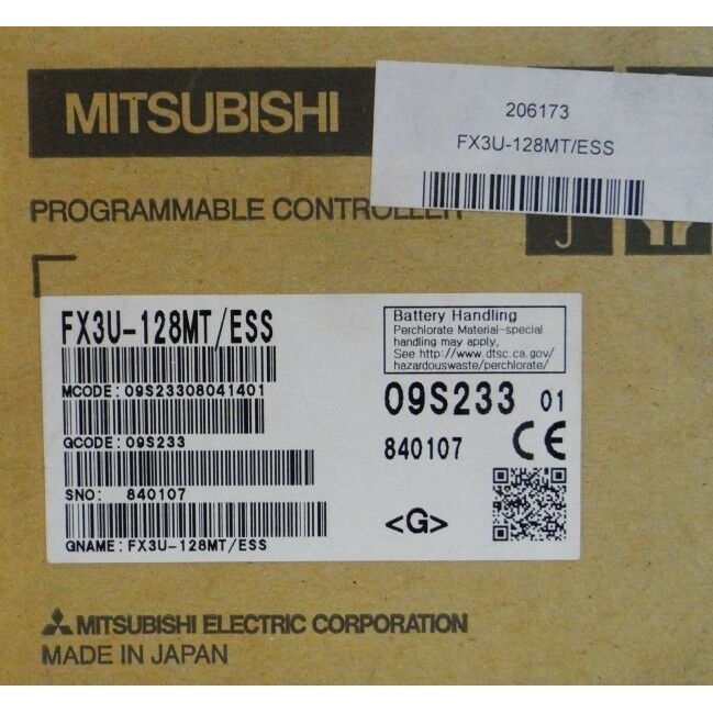 新品【 ★送料無料 】MITSUBISHI 三菱電機 FX3U-128MT/ESS 【6ヶ月保証】